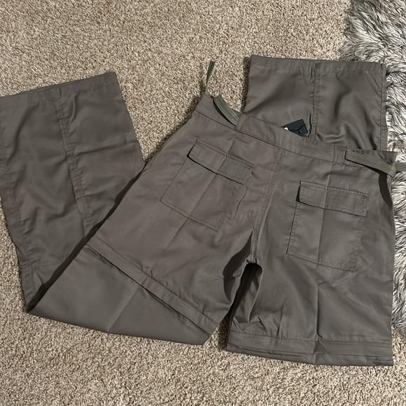 NWT Motel Tansy Wide Leg Cargo Trouser In Stone Green M - Picture 6 of 9